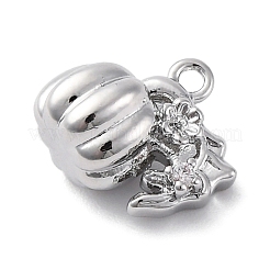 Brass Rhinestone Pendants&nbsp;KK-E793-20P