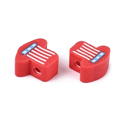 Independence Day Handmade Polymer Clay Beads&nbsp;CLAY-Q253-14A