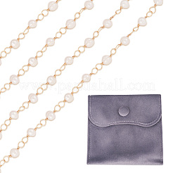 1 Strand Handmade Cultured Freshwater Pearl Beaded Chains&nbsp;AJEW-TA0001-93