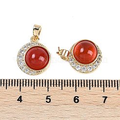 Natural Carnelian(Dyed & Heated) Pendants&nbsp;KK-U043-53G-01