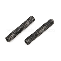 304ステンレスチューブビーズ  イオンプレーティング（ip）  ブラック  11x2mm  穴：0.5~1mm&nbsp;SA-CBA098D-08D-EB