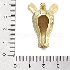 Brass With Cubic Zirconia And  Enamel Pendants&nbsp;KK-Q006-01G