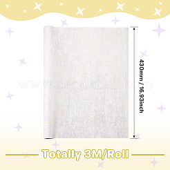 3mの紙製ギフト包装紙  ギフト包装材 クラフト  ホワイト  430mm&nbsp;DIY-TAC0051-017E