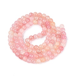 Baking Paint Crackle Glass Beads Strands&nbsp;GLAA-Q106-03A-22