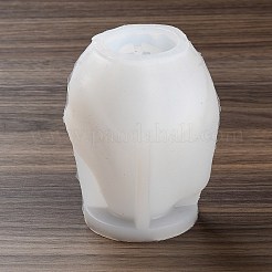 ハロウィーンのゴーストとカボチャの DIY シリコン ディスプレイ 像の型  肖像彫刻樹脂鋳造鋳型  粘土工芸の金型ツール  ホワイト  60x70x63mm&nbsp;SIMO-P007-A03