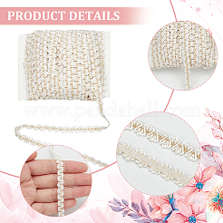 15 Yards Polyester Lace Ribbon&nbsp;OCOR-WH0088-35A