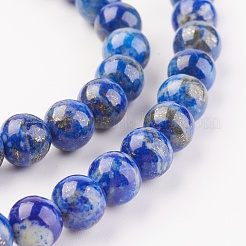 Natural Lapis Lazuli Beads Strands&nbsp;X-G-G099-8mm-7B