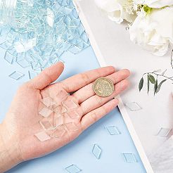 Transparent Glass Cabochons&nbsp;GLAA-FG0001-02