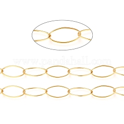 PVD Vacuum Plating 304 Stainless Steel Paperclip Chains&nbsp;CHS-O008-01G