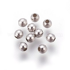 変色防止ロジウムメッキ スターリングシルバービーズ925個  中にシリコーンを使って  プラチナ  3.5x3mm  穴：0.5mm&nbsp;STER-E062-07P