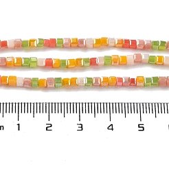Gradient Color Electroplate Glass Bead Strands&nbsp;GLAA-E042-05-B03