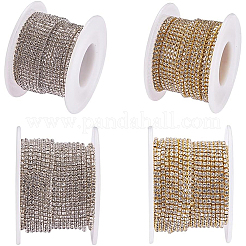 Brass Rhinestone Strass Chains&nbsp;CHC-BC0001-01M