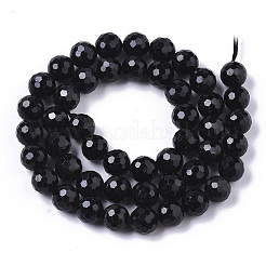 Natural Black Tourmaline Beads Strands&nbsp;G-R460-006