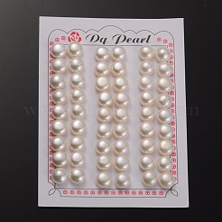 天然な培養された淡水パールビーズ  片穴  ロンデルビスク  9.5~10x6mm  穴：0.9mm&nbsp;PEAR-E001-10