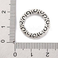 Tibetan Style Alloy Linking Rings&nbsp;TIBE-M004-13AS-02