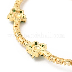 Cubic Zirconia Chain Bracelet&nbsp;BJEW-A132-22G