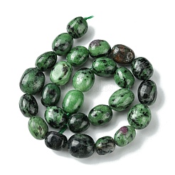 Natural Ruby in Zoisite Beads Strands&nbsp;G-G117-A02-02