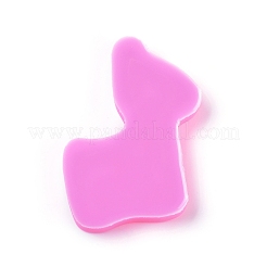 食品グレードのシリコンモールド  フォンダン型  DIYケーキデコレーション用  チョコレート  キャンディ  UVレジン＆エポキシ樹脂ジュエリー作り  恐竜  濃いピンク  103x80x14mm  内径：90x53mm&nbsp;DIY-L026-116