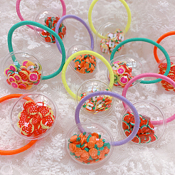 40Pcs 4 Colors PVC Plastic with Polymer Clay Cabochons&nbsp;KY-CJ0001-43