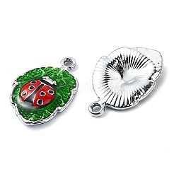 Rack Plating Alloy Enamel Pendants&nbsp;PALLOY-F308-08P
