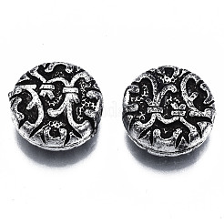 CCBプラスチックビーズ  DIYのジュエリーには  混合図形  アンティークシルバー  7~19x8~16x5~15mm  穴：1.2~4mm&nbsp;CCB-N003-92AS