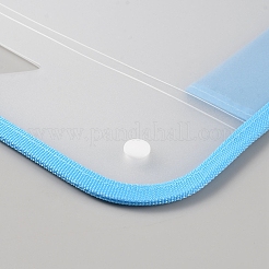 プラスチックファイル袋  クロージャーフォルダーバッグ  事務用品  長方形  ディープスカイブルー  400x333x4mm&nbsp;AJEW-WH20001-15C