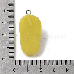 不透明樹脂ペンダント  スリッパチャーム  プラチナアイアンループ付き  ミックスカラー  33.5x16.5x10mm  穴：2.3mm&nbsp;RESI-L048-01P