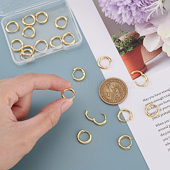 10 Pairs Brass Huggie Hoop Earrings&nbsp;EJEW-BBC0002-21