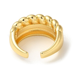 Rack Plating Brass Open Cuff Rings for Women&nbsp;RJEW-M162-16G
