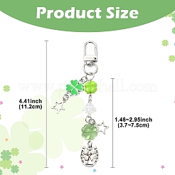 2Pcs Alloy & Acrylic Pendant Decorations&nbsp;HJEW-YW00330