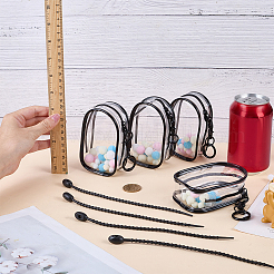Rectangle Transparent PVC Plastic Storage Zipper Bags&nbsp;ABAG-WH0032-114B