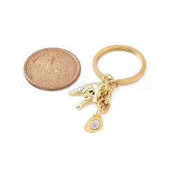 Alloy Love You Gesture Pendant Keychains&nbsp;KEYC-JKC00425-03