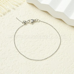 Brass Cable Chains Bracelets for Women&nbsp;BJEW-G735-09P