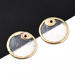 Natural Capiz Shell Charms&nbsp;SSHEL-N034-129