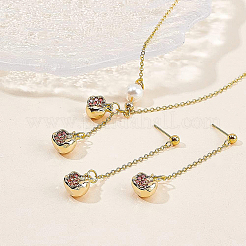 Brass Micro Pave Chocolate Cubic Zirconia Charms&nbsp;KK-BC0009-05