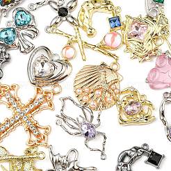 Alloy Rhinestone Pendants&nbsp;ALRI-XCP0001-15