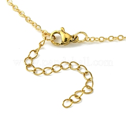 Epoxy Resin Mermaid Fish with Cubic Zirconia Pendant Necklace&nbsp;NJEW-TA00109