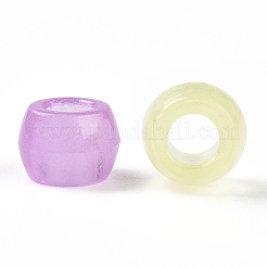 Transparent Luminous Acrylic Beads&nbsp;X-OACR-N137-34