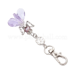 Angel Glass Pendant Decorations&nbsp;HJEW-MZ00261-02