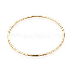 304 Stainless Steel Plain Bangles For Women&nbsp;BJEW-N033-02G