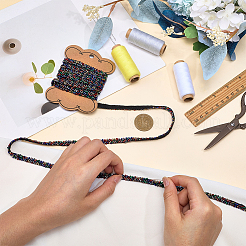 2.5 Yards Handmade Glass Beaded Trimming for Garment Decoration&nbsp;OCOR-FG0003-25D