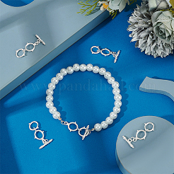 6Pcs Pack Plating Brass Toggle Clasps&nbsp;KK-BC0013-84