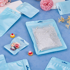 40Pcs 4 Styles Rectangle Plastic Yin-Yang Resealable Packaging Bags&nbsp;ABAG-TA0001-23A