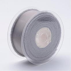ポリエステルの擦り切れたグログランリボン  印刷  フリンジタッセル付き  濃いグレー  1-1/2インチ（38mm）  約50ヤード/ロール（45.72メートル/ロール）&nbsp;ORIB-N0002-38mm-04