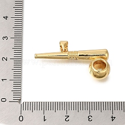Rack Plating Brass Micro Pave Cubic Zirconia Pendants&nbsp;ZIRC-F142-32A-G