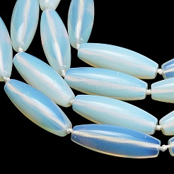 オパールビーズ連売り  ライス  40.5~41.5x14~14.5mm  穴：1.2mm  約9個/連  15.20''~15.55''（38.6~39.5センチメートル）&nbsp;G-L654-G18-01
