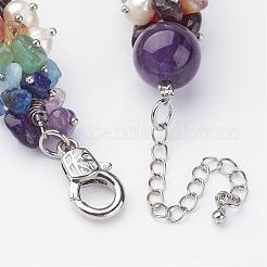 Gemstone Beaded Chakra Bracelets&nbsp;BJEW-JB02568