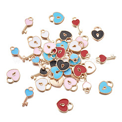 Alloy Enamel Pendants&nbsp;ENAM-TA0002-22