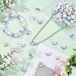 60Pcs Handmade Porcelain European Beads&nbsp;PORC-SC0001-25A