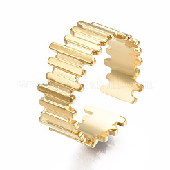女性用304ステンレススチールチャンキーリング  ゴールドカラー  usサイズ7（17.3mm）&nbsp;RJEW-T023-98G